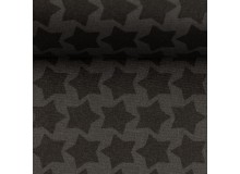 Textil Wachstuch - beschichtete Baumwolle Farbenmix Staaars grau schwarz